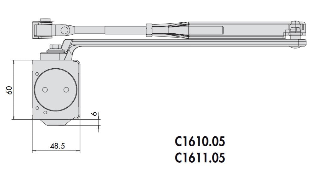 CISA CHIUDIPORTA C1611.05.0.97