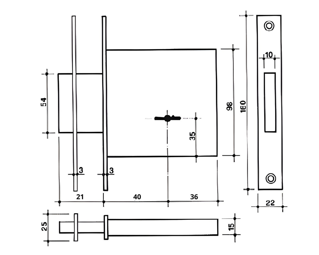 JUWEL 1104 SERRATURA DOPPIAMAPPA DA INFILARE E40