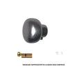 POMOLO GHIDINI TONDO PER CODOLO CILINDRO O LIMITATORE DI APERTURA D 8 MM